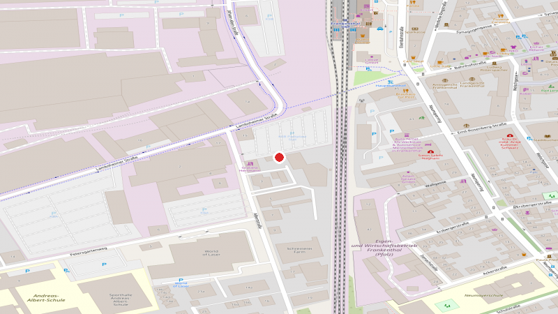 Karte von Albertstraße 1a, 67227 Frankenthal